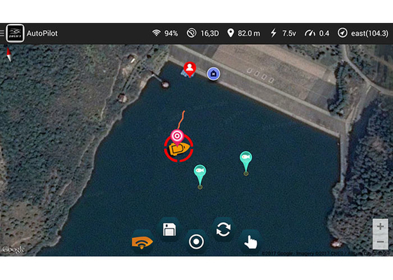 DEVICT smartphone control  autopilot for rc bait boat with gps
